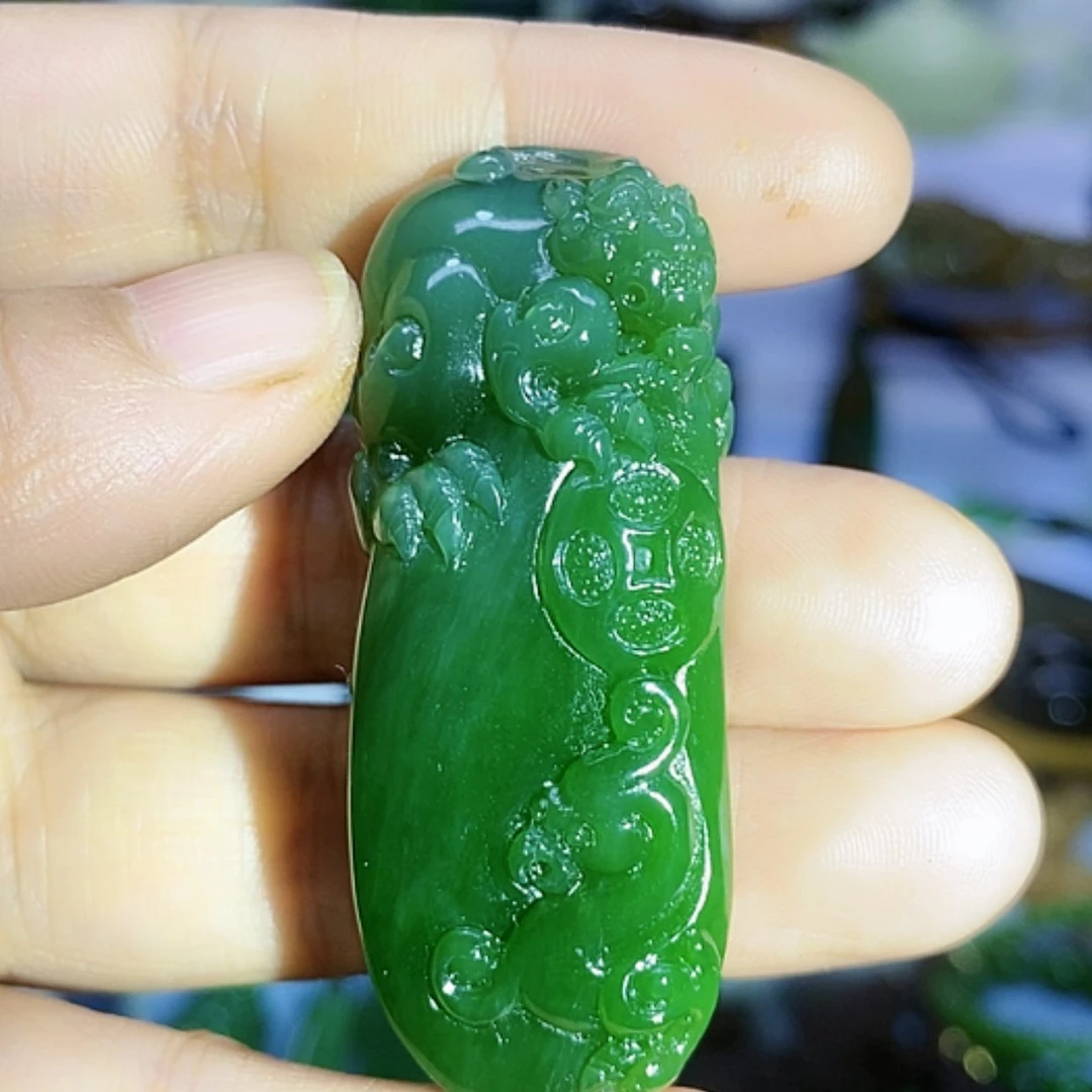 【闪购商品】未镶嵌和田玉(碧玉)挂件