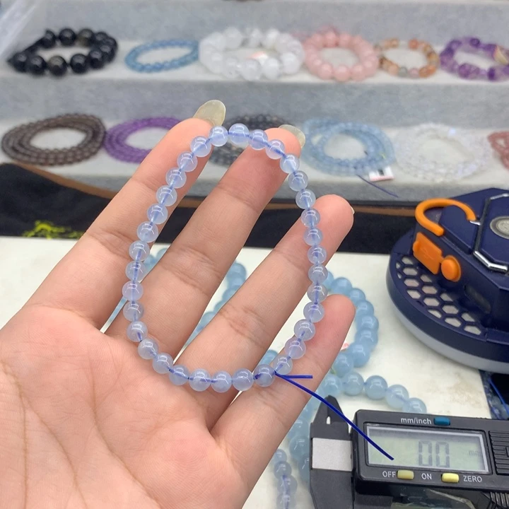 手串未镶嵌水晶换透明手围15