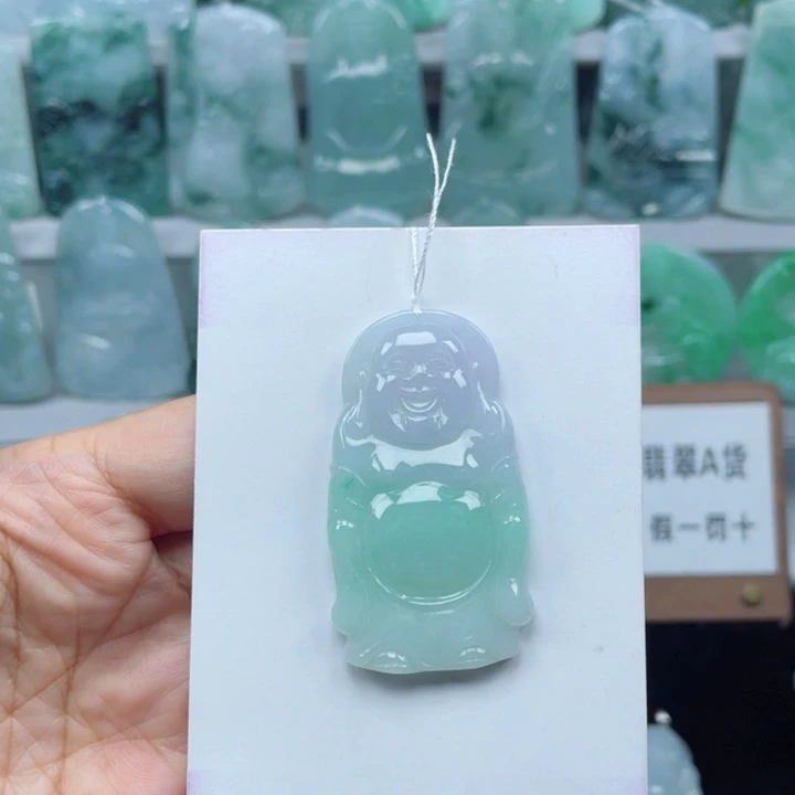 颈饰未镶嵌翡翠笑佛