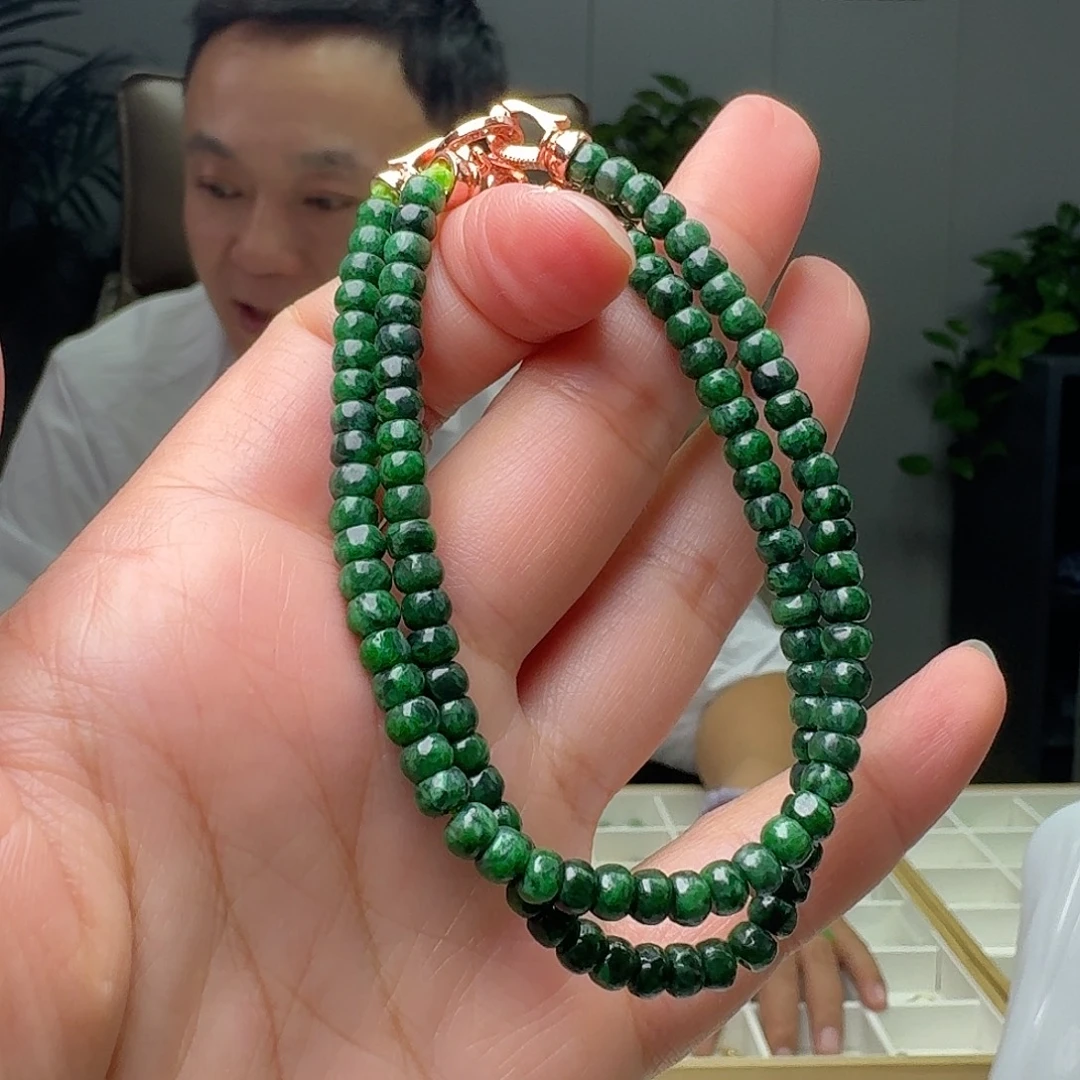 翡翠未镶嵌手链多样性发货其一