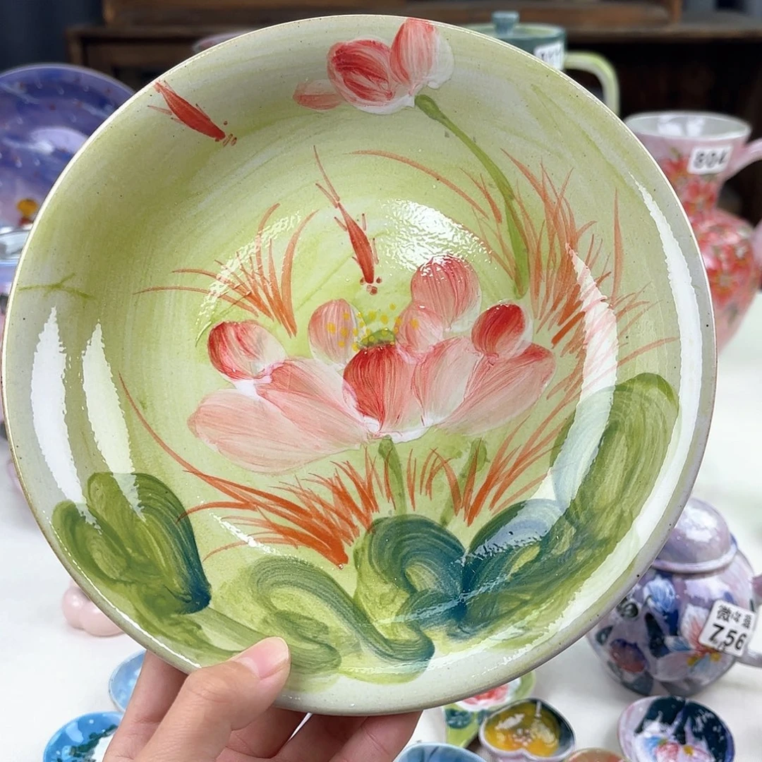 景德镇手绘高温釉下彩陶瓷茶具