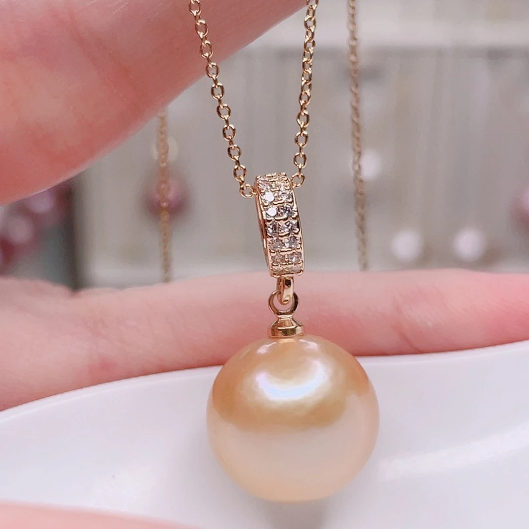 合金淡水珍珠吊坠(赠链)