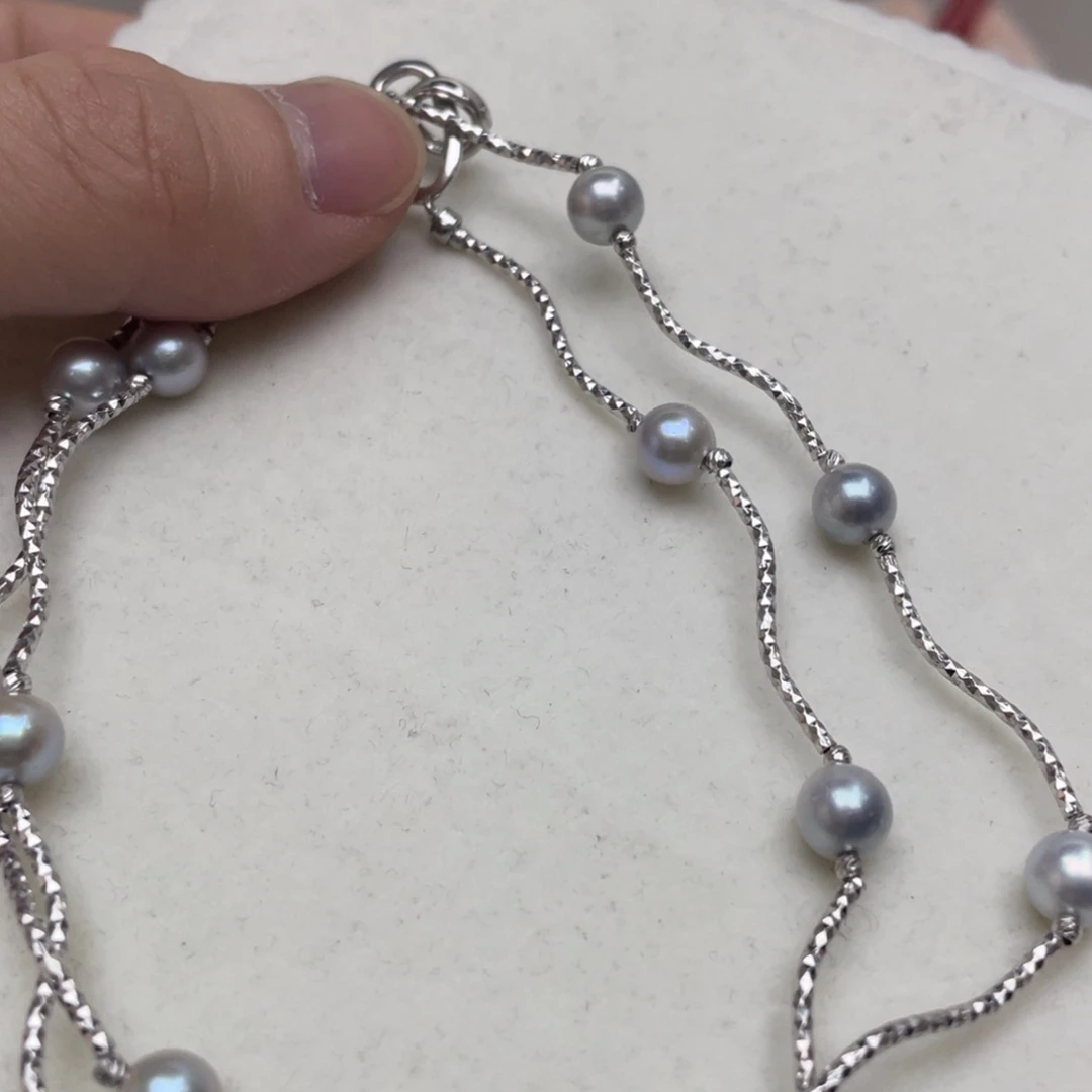 颈饰海水珍珠银S925镶嵌
