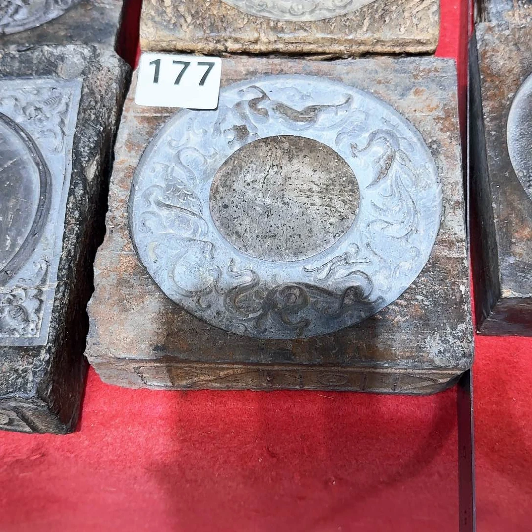 老砖茶台，砚台，画像砖