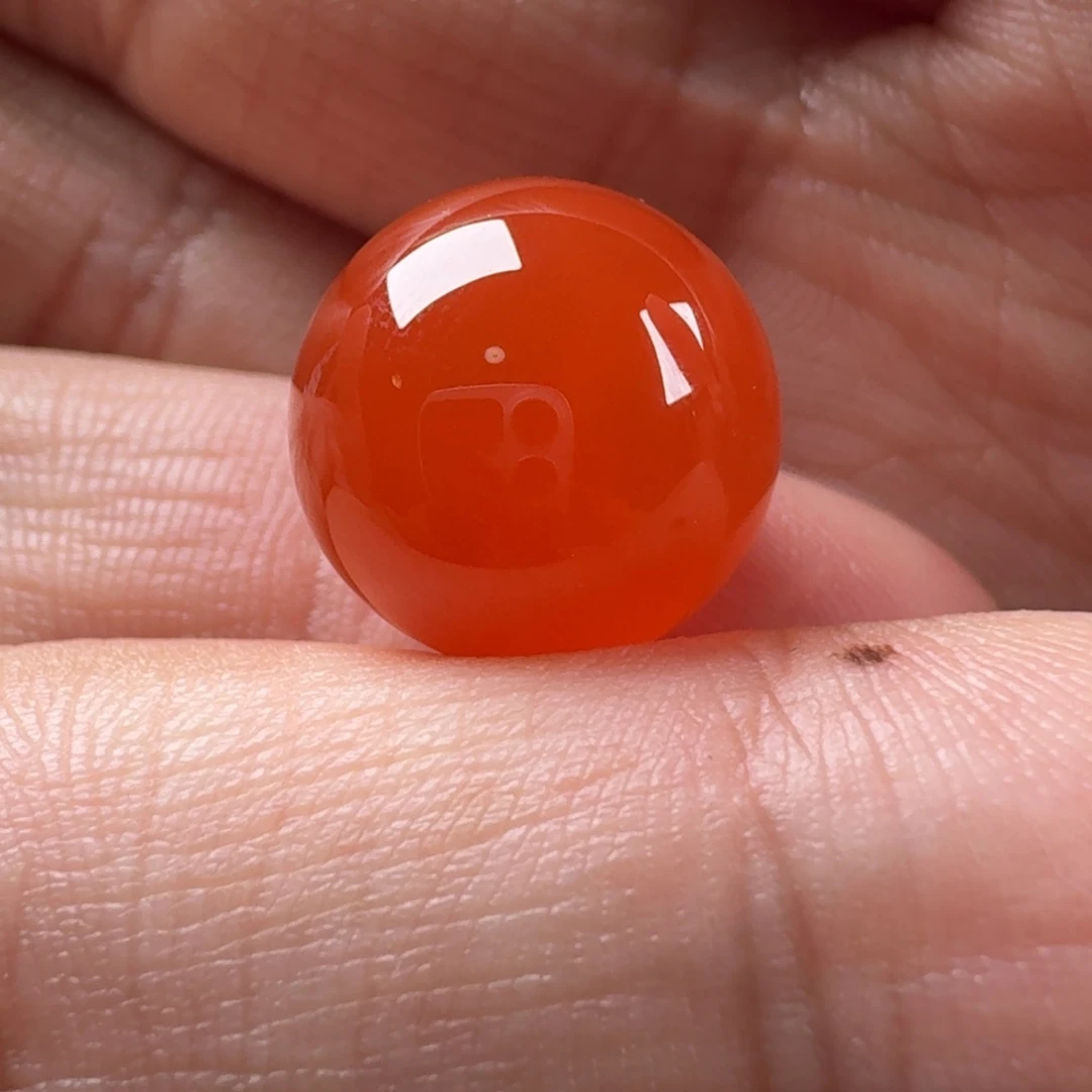 南红玛瑙未镶嵌圆珠13.9