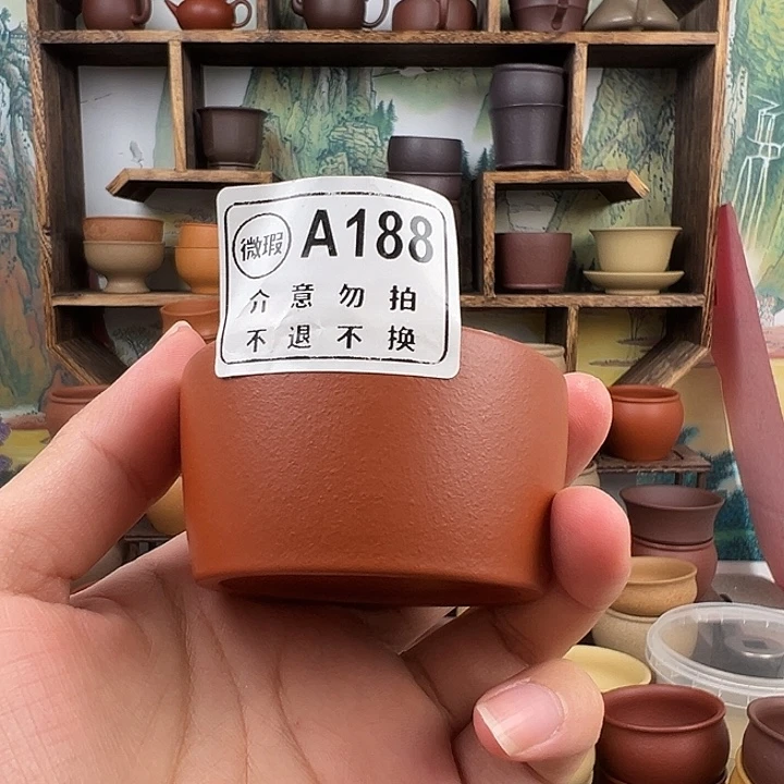 紫砂茶杯拙器甄选，纯原本矿。