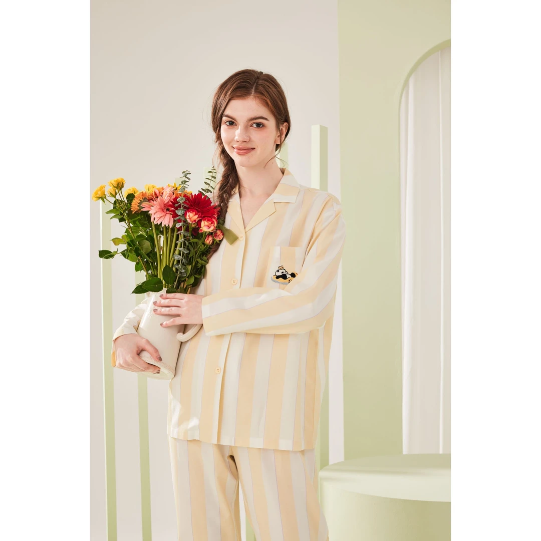 【泡泡熊猫】25款春款潮牌可外穿天丝棉睡衣居家服