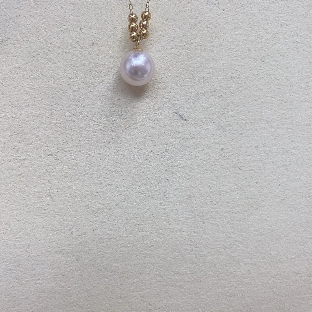 海水珍珠18K金镶嵌项链