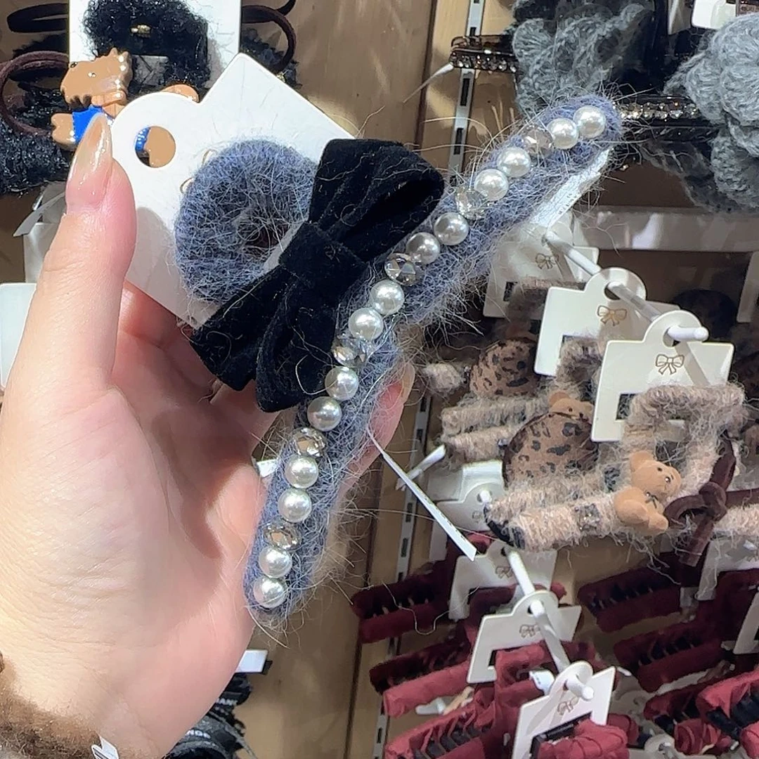 皮质非金属毛线抓夹