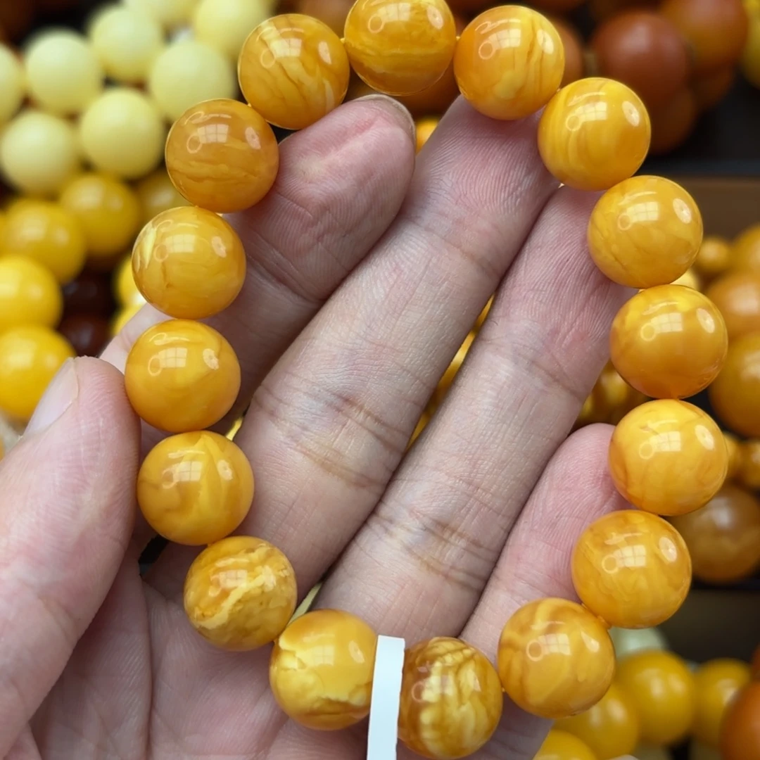 手链琥珀未镶嵌蜜蜡