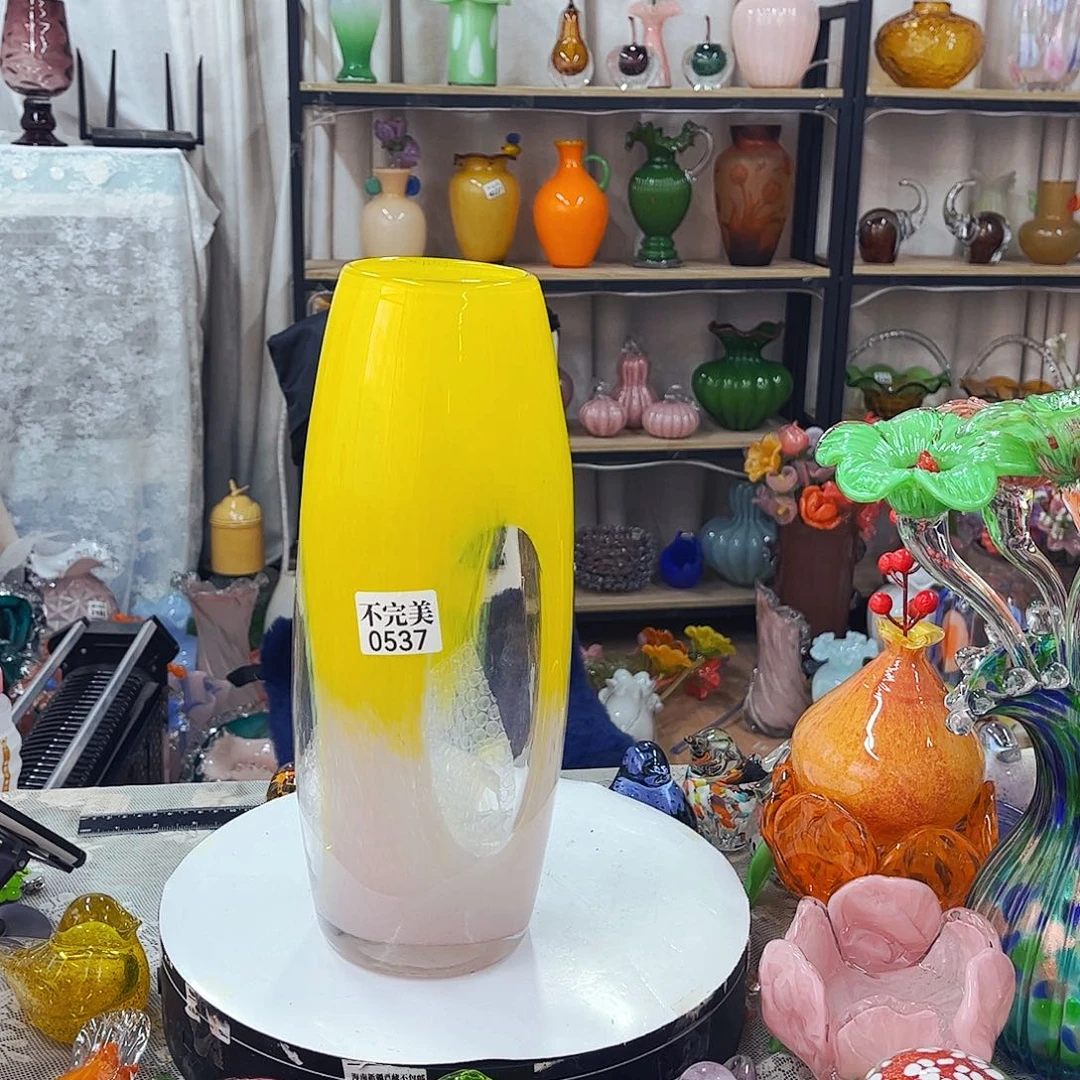 0537高厘米家悦琉璃工艺品不完美