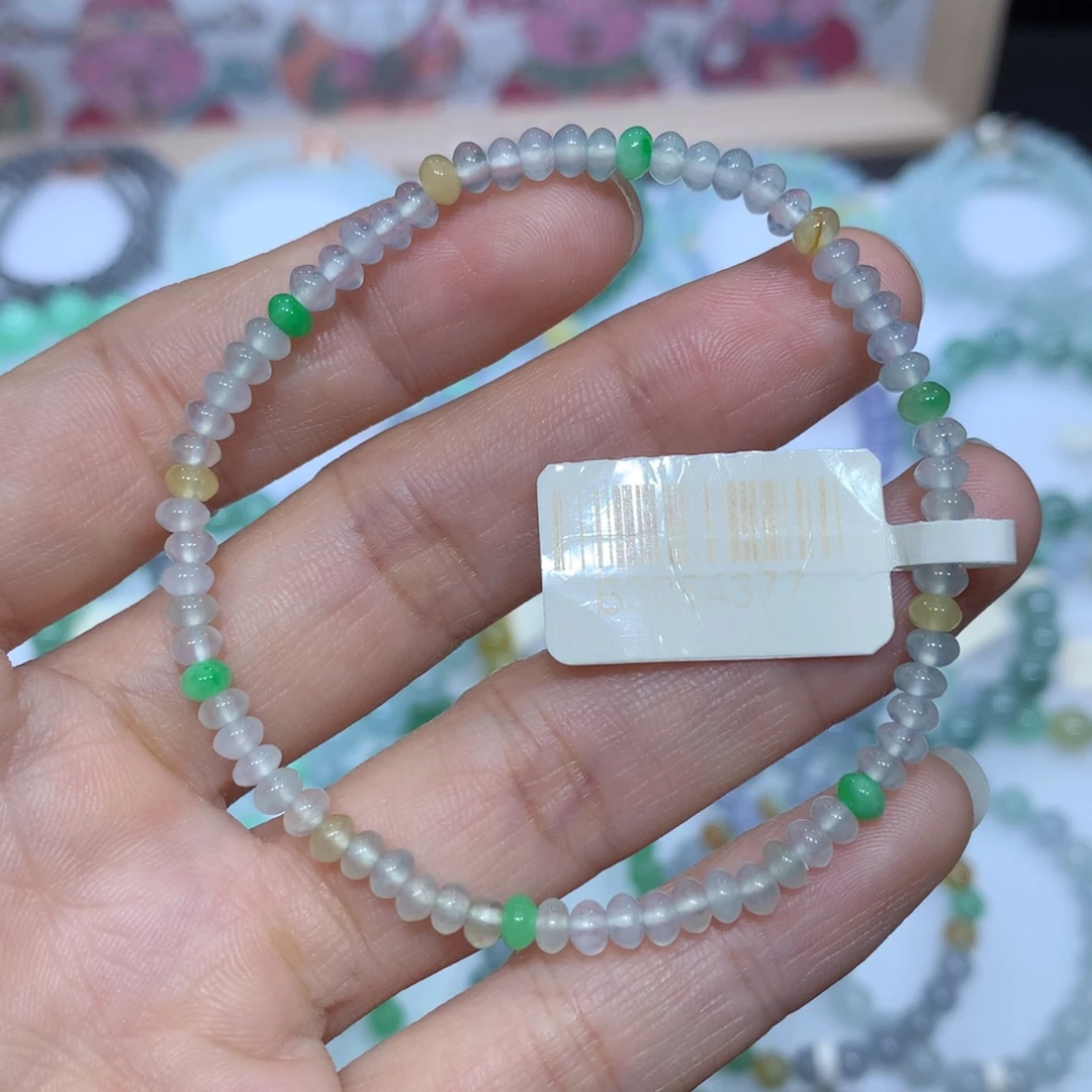 翡翠未镶嵌手链天然