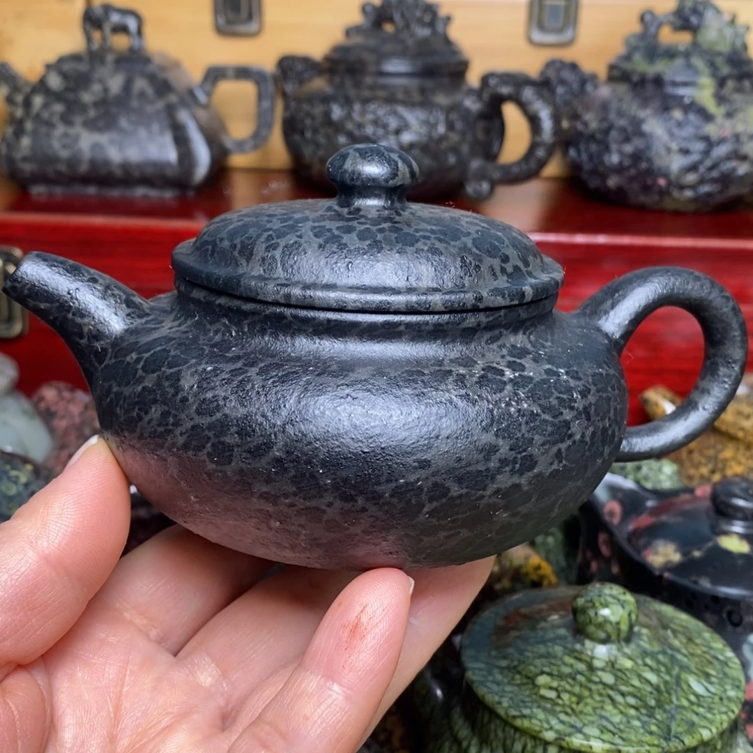 冰碛岩豹纹仿古壶240cc