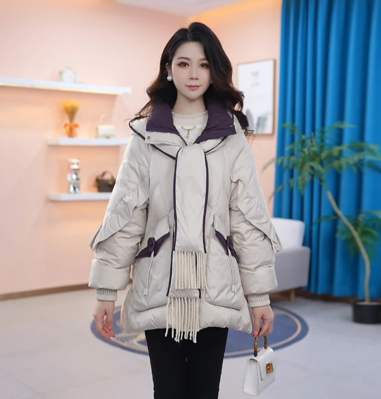 【羽绒服】冬季新款羽绒服时尚修身气质休闲女神收腰显瘦减龄百搭