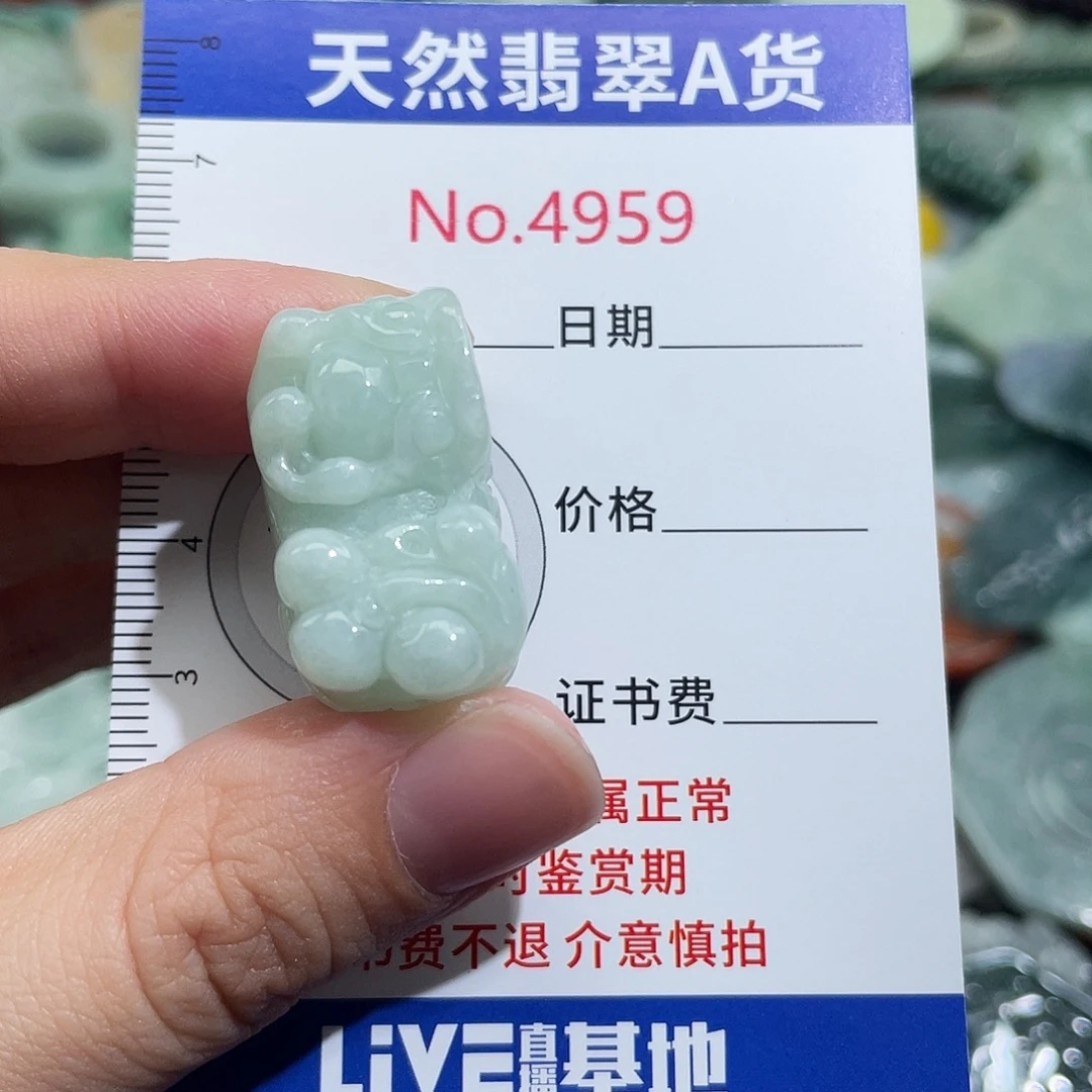 翡翠未镶嵌挂件4959