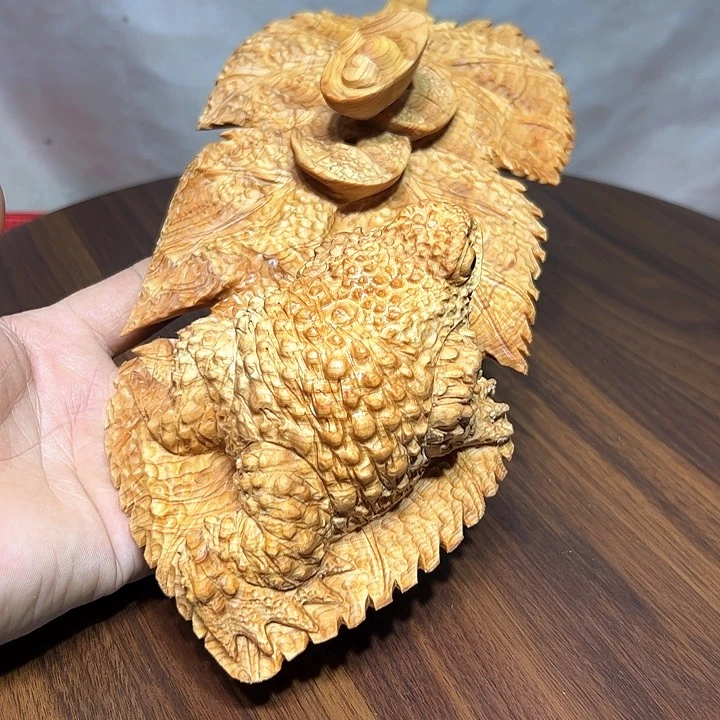 柏木（崖柏）土****社崖柏手工雕刻呱呱