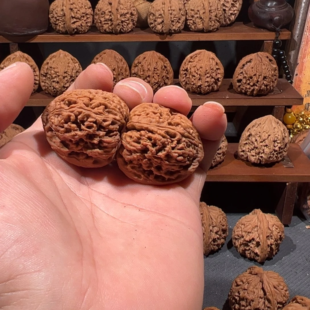 起***哥吊坠文玩核桃涿鹿南疆35手捻全品