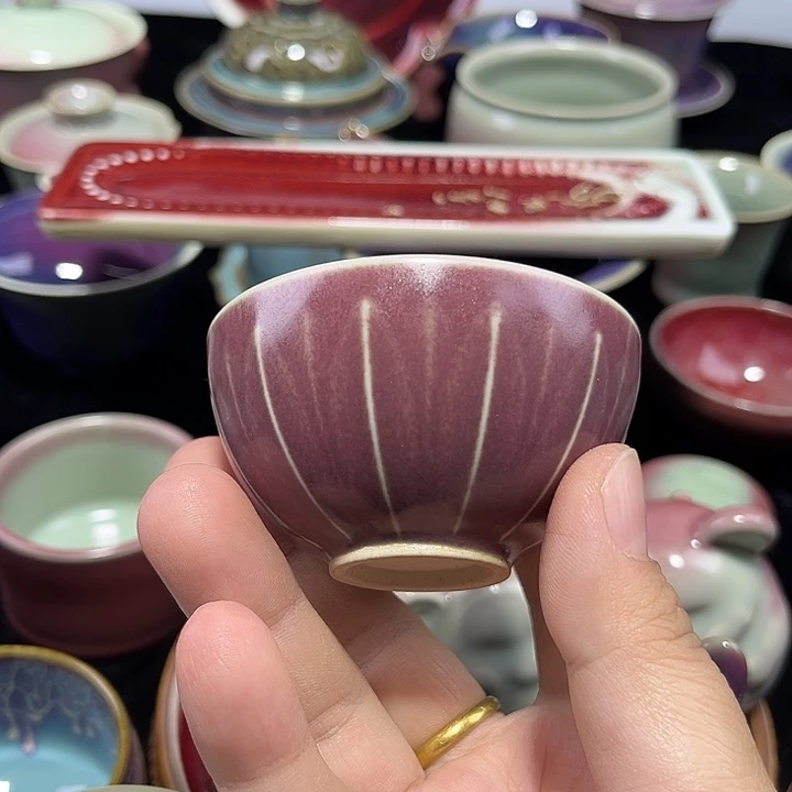 摆件钧窑杯子钧窑杯子