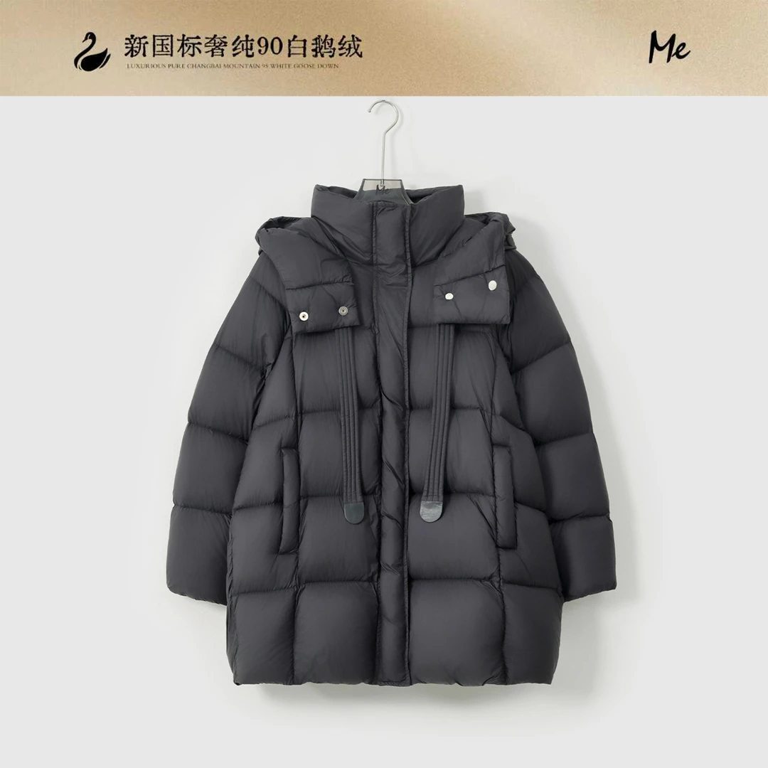 ME【氧气鹅绒服】白鹅绒轻奢极简百搭时尚保暖羽绒服MEQA2090