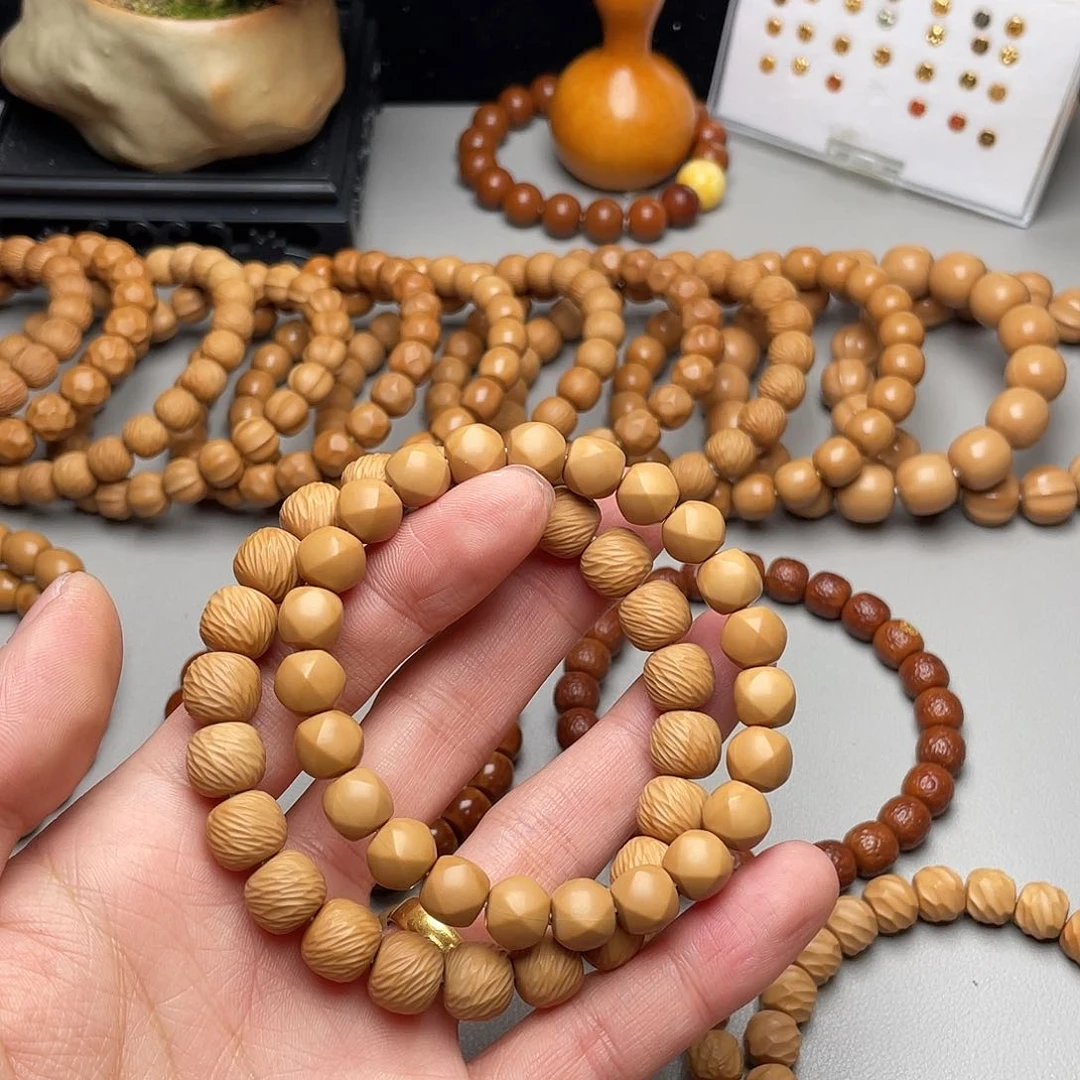 猴头核桃手串牛*罗唐八棱 云锦全品