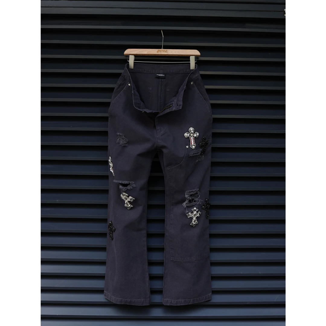 M26D“lumberjack pants”水钻十字架伐木裤