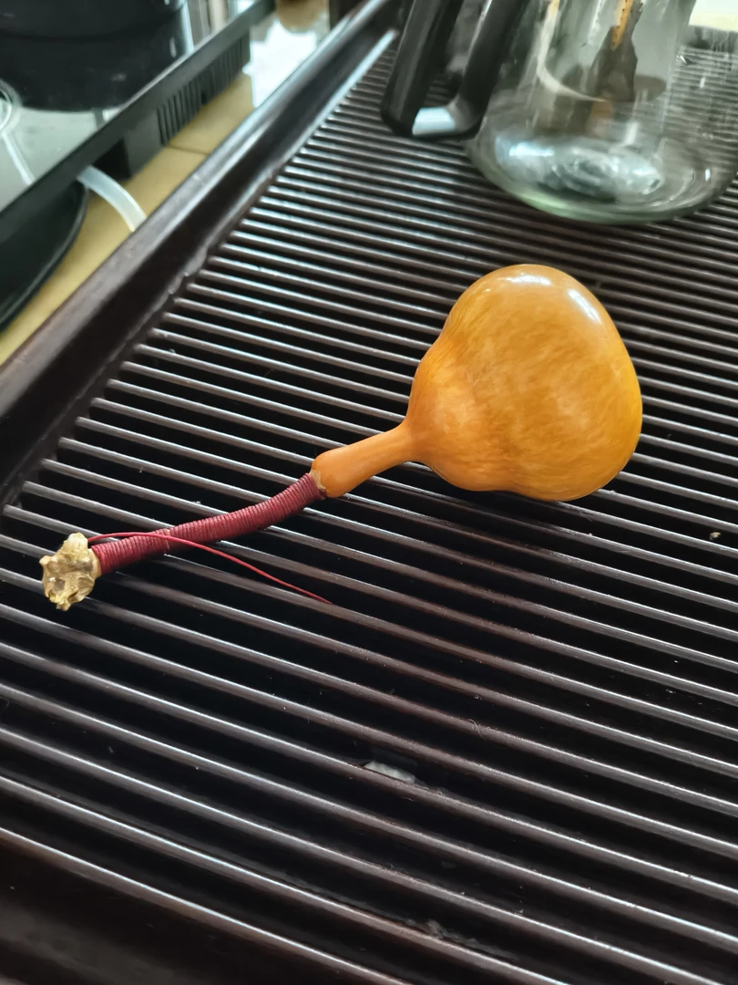 紫皮传统龙头设计小葫芦文玩手把件可盘玩摆件