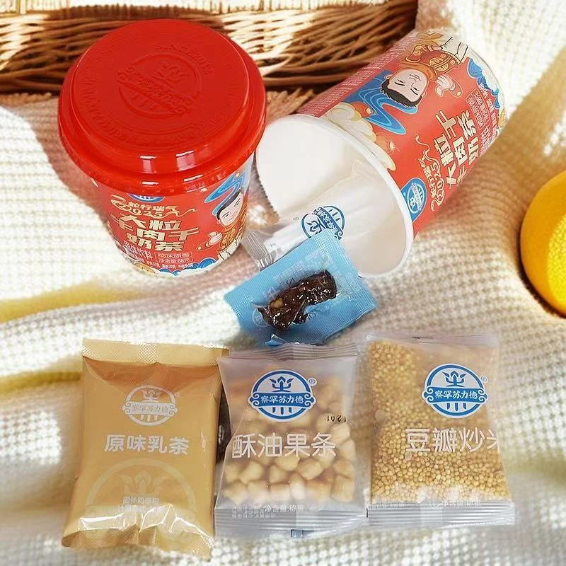 【优选优供】草原美食大粒牛肉干奶茶零食