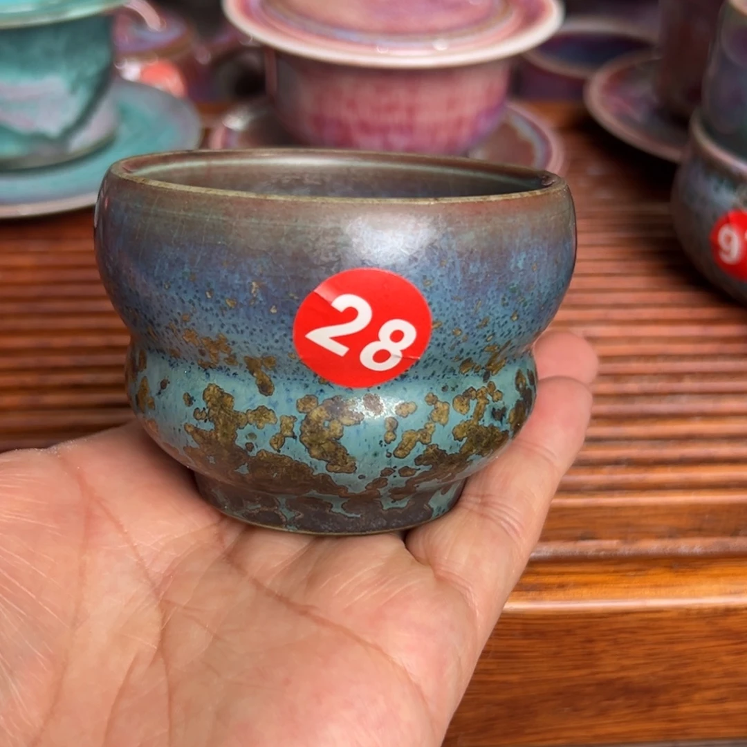 手工制作钧窑茶器