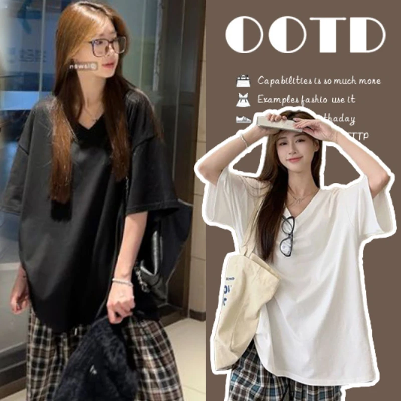 孕妇装基础百搭短袖夏季上衣女韩版时尚款网红T恤潮妈洋气打底衫