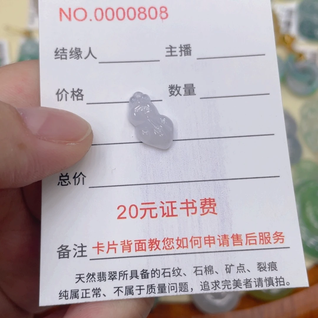 翡翠未镶嵌颈饰88888888