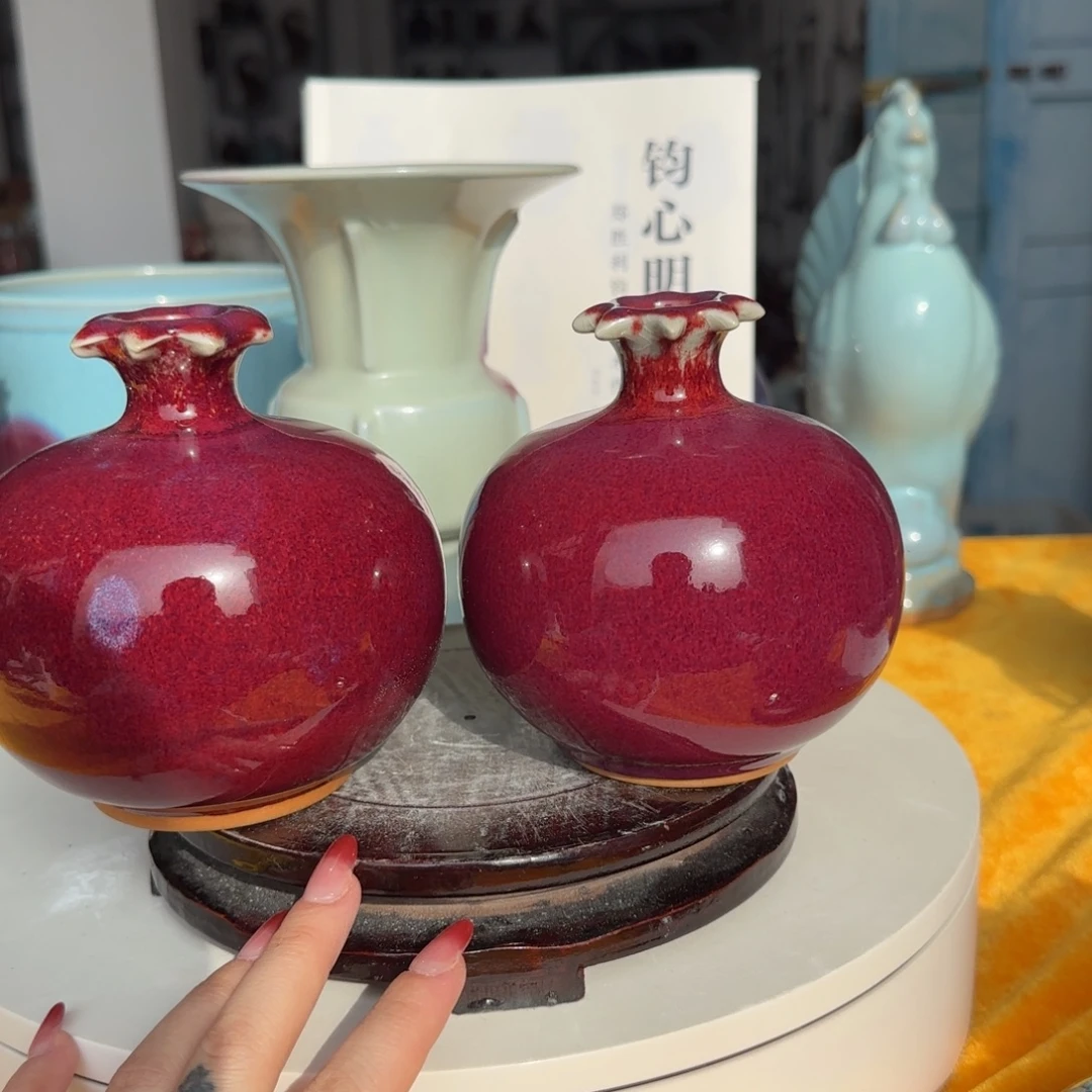 摆件瓷郑家钧窑摆件