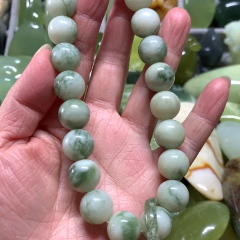 蛇纹石玉未镶嵌手把件