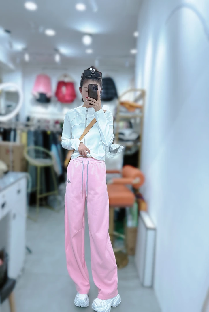 炫彩阁85622【松紧腰休闲弯刀阔腿裤】