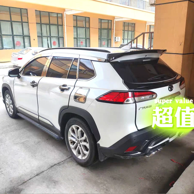 适用丰田锋兰达尾翼卡罗拉锐放改装运动免打孔定风翼烤漆专用顶翼