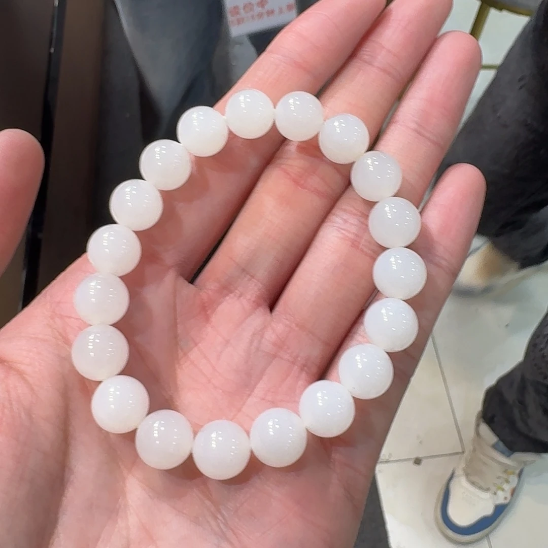 和田玉手串未镶嵌121好大哥
