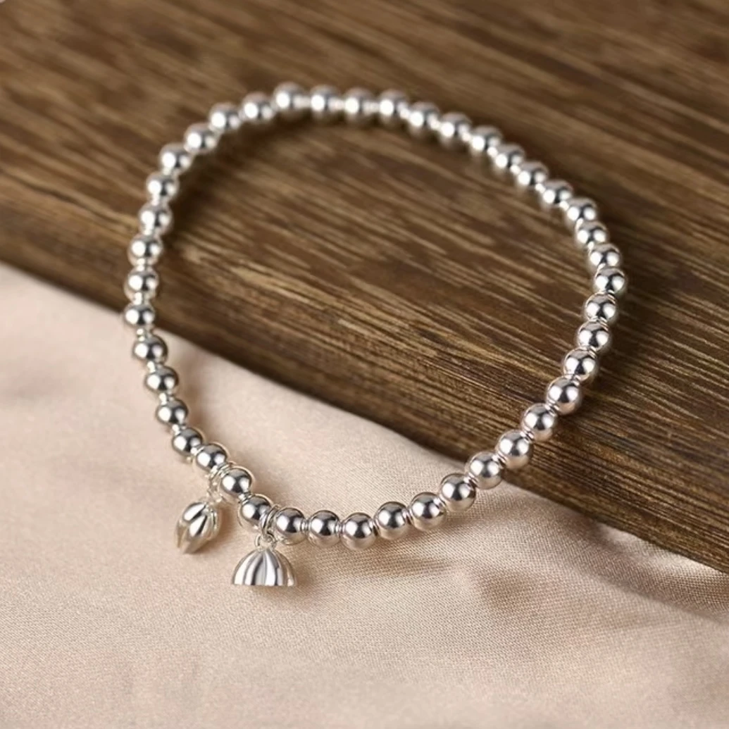 足银手链 14号 两世欢实心足银手链