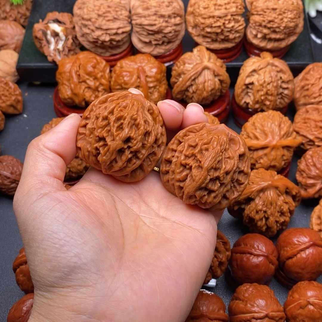 把件文玩核桃42虎头