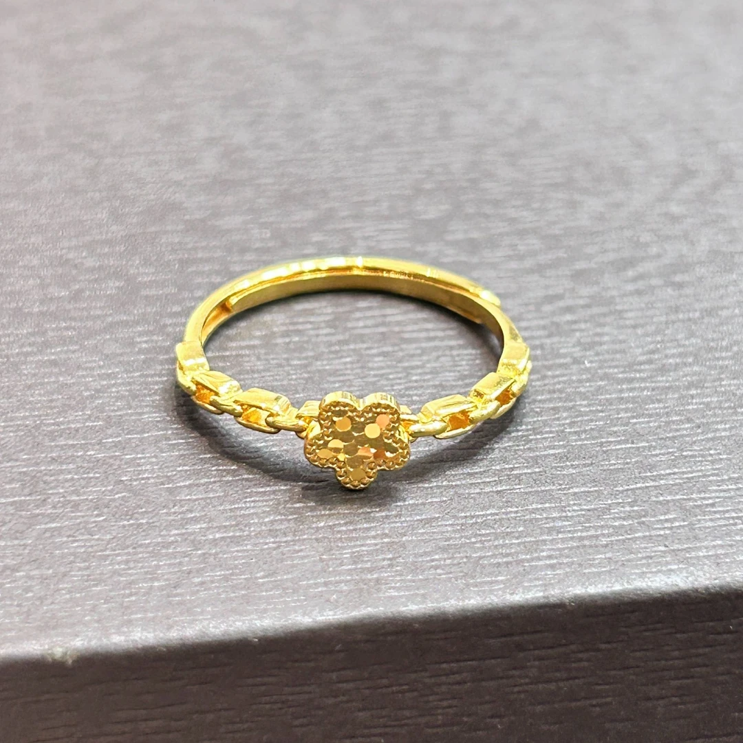 【店长专享】足金999投资金攒黄金 链条小花ZBHJJ44 克重多退少补