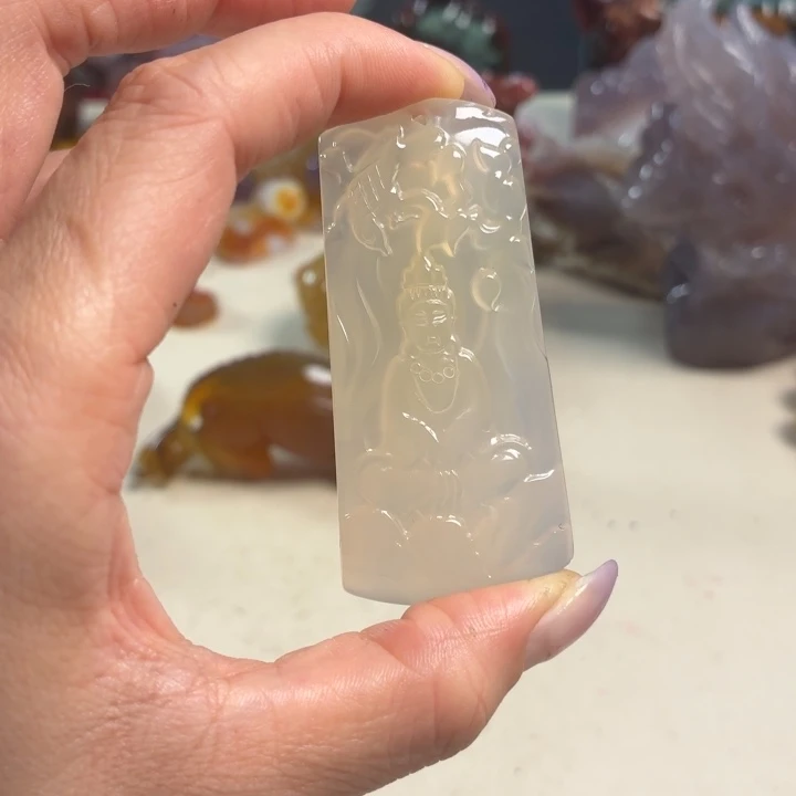 玛瑙/玉髓未镶嵌吊坠(不含链)