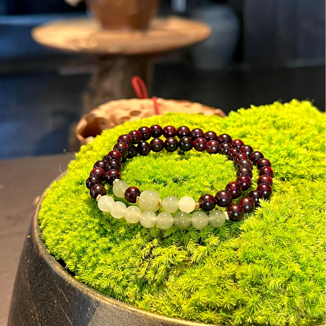 印度金星小叶紫檀0.6cm双圈手串 | 石山海STOMOSEA