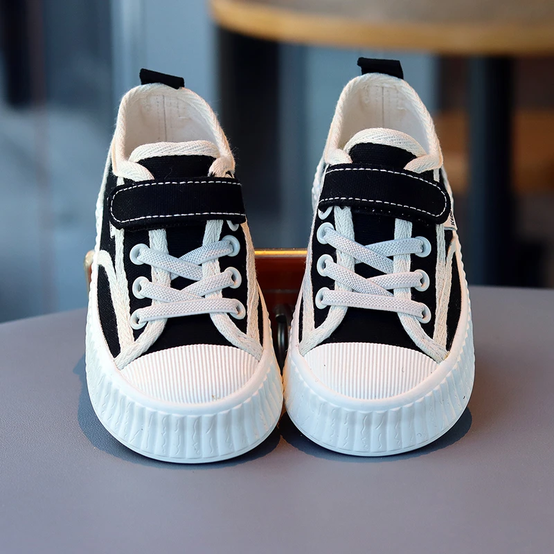 儿童帆布鞋格子童鞋韩版2025新款男童街舞板鞋运动单鞋女童小白鞋