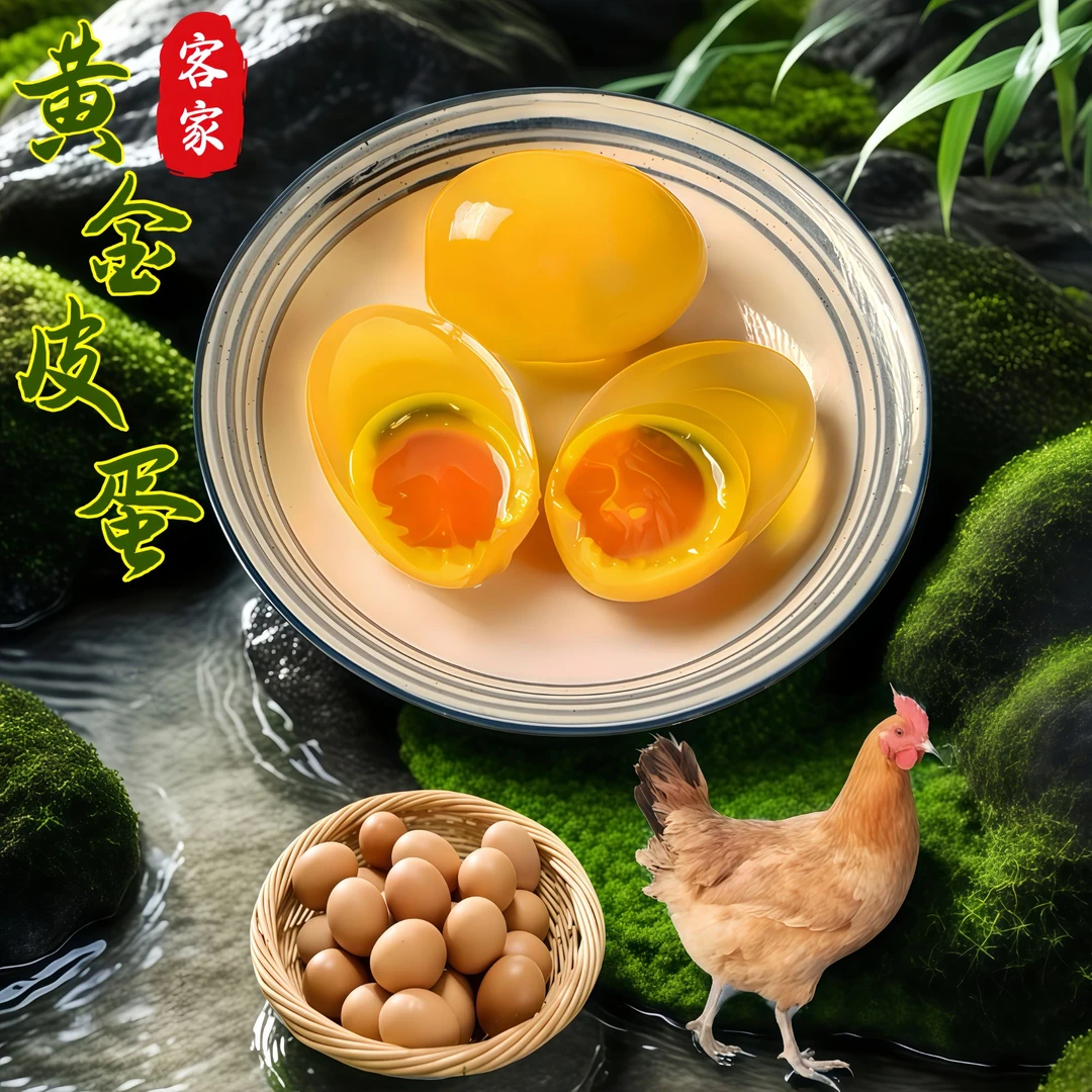 MINYAO/闽耀客家黄金皮蛋30枚泡沫箱