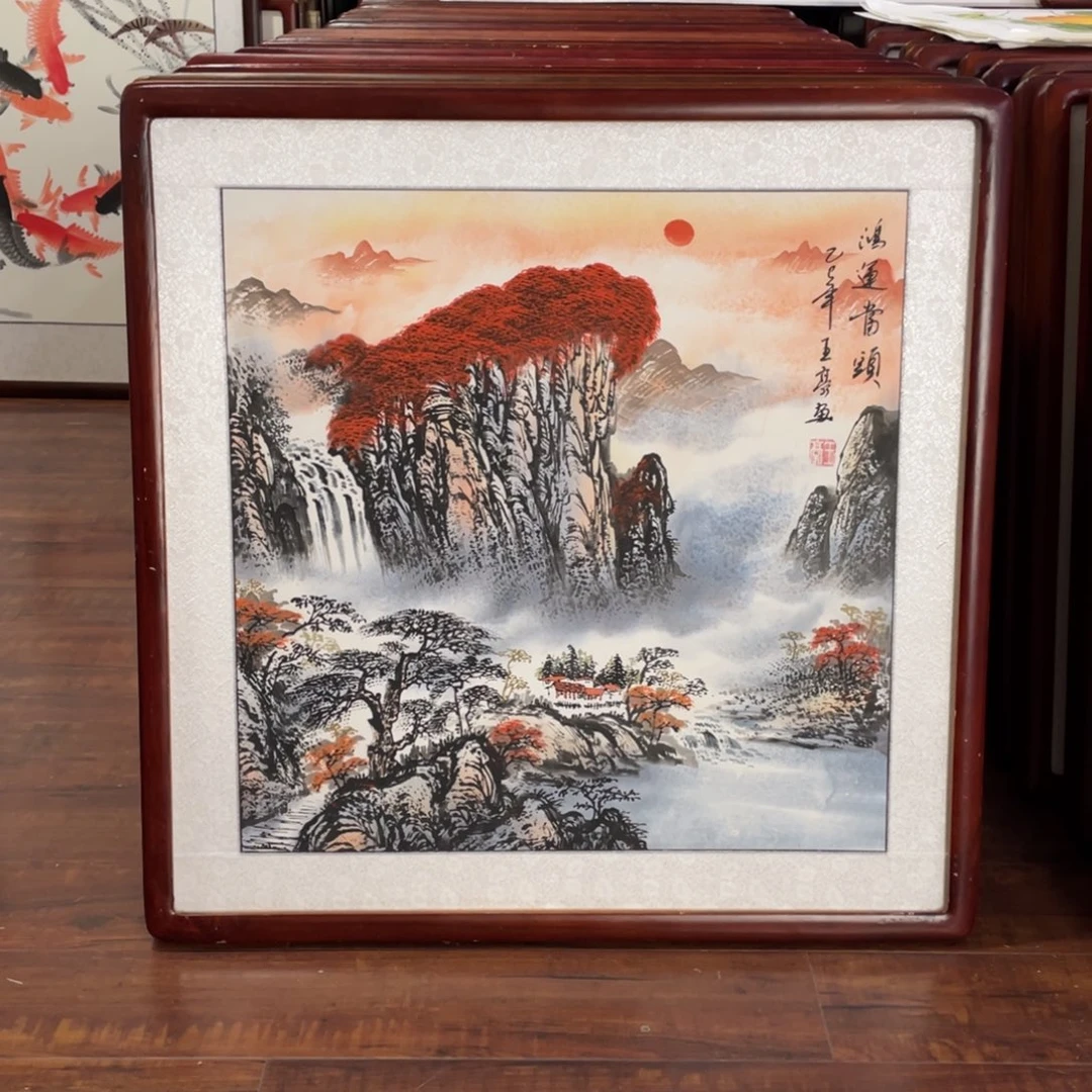 国画带框尺寸63*63厘米