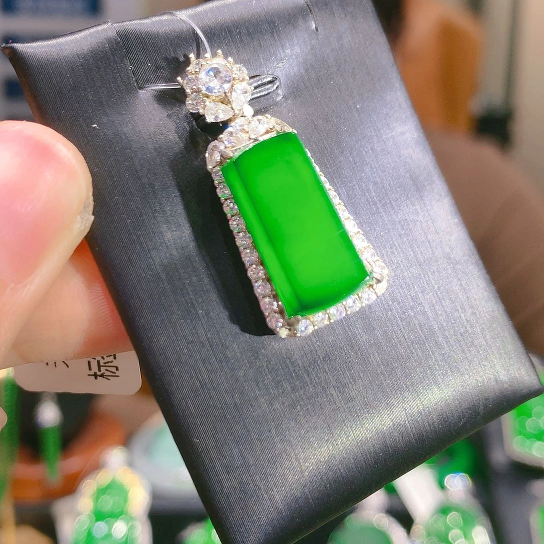 翡翠颈饰银S925镶嵌5甄选qj