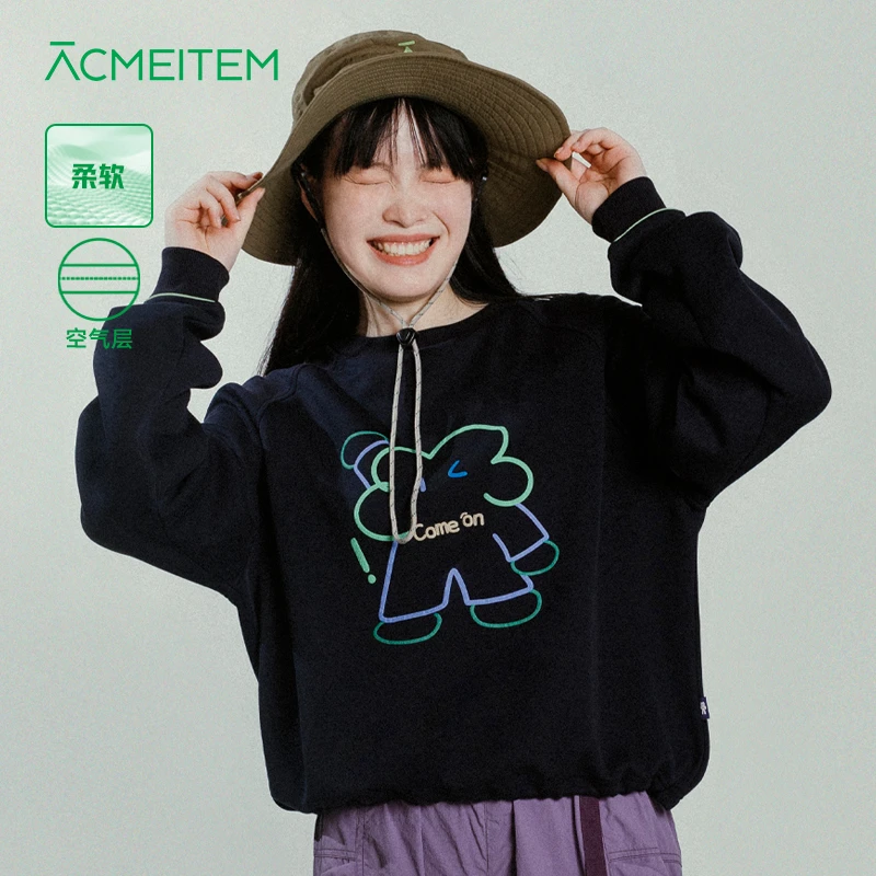 ACMEITEM爱棵米户外卫衣女2025新款连帽男士休闲宽松运动上衣时尚