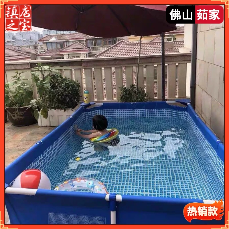 【6431人好评】INTEX正品大型支架游泳池户外戏水池儿童家用水池免