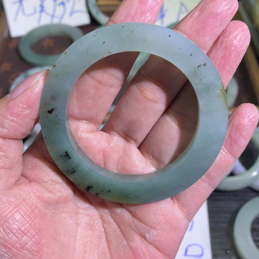 定制翡翠未镶嵌天然纹理随机，追求完美者慎拍