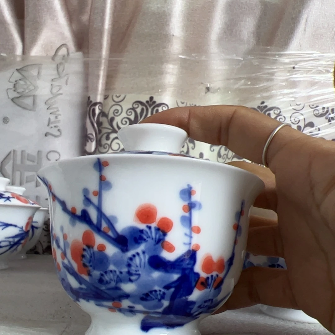 陶瓷景德镇纯手工纯手绘茶具木木