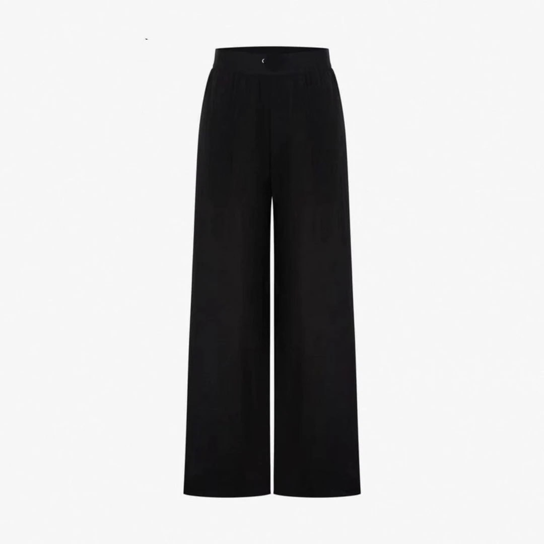 【通勤黑阔】运动橡筋高腰直筒阔腿裤 8230新