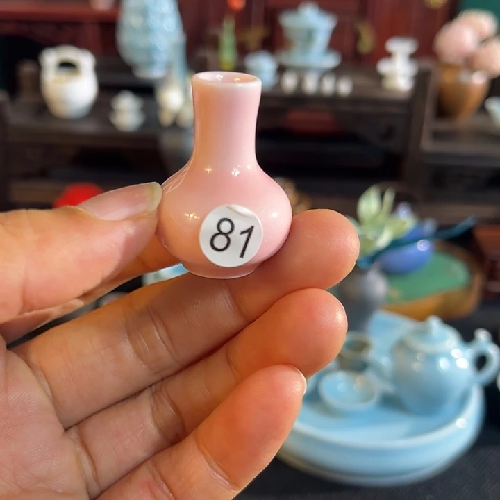 摆件微陶老王迷你花瓶